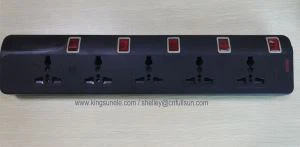 Razširitvena vtičnica z indikatorjem svetlobnega plamena dokaz home use